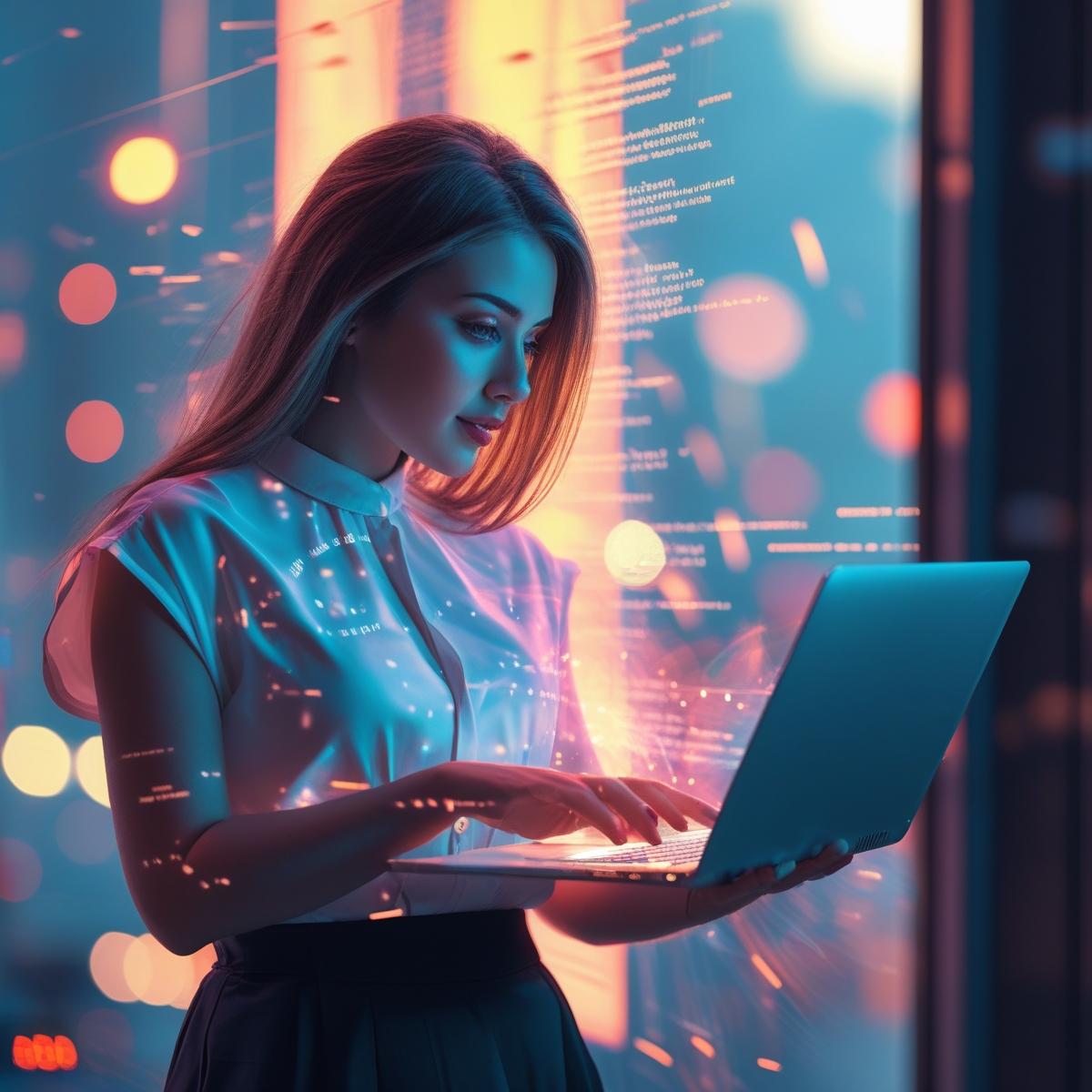 online business success laptop